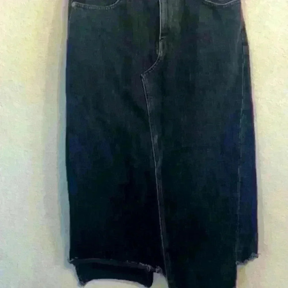Mid-length Rag & Bone‎ Black Denim Jean Skirt - Picture 1 of 7